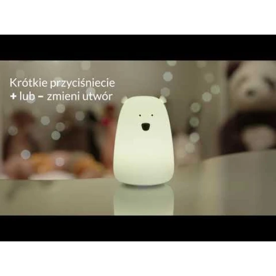 Dětská dotyková lampa s dálkovým ovládáním Velký medvídek Modrý