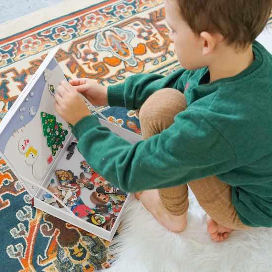 EDUkid Magnetická kniha Vánoce – Christmas Magnetic Book Magnetická kniha Vánoce – Christmas Magnetic Book