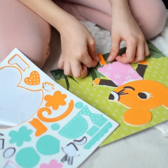 Kreativní sada pro děti Pěnová mozaika Domácí zvířata Crea Lign