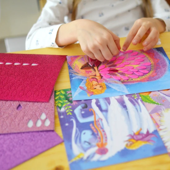 Kreativní sada Třpytivá mozaika Svět víl Crea Lign