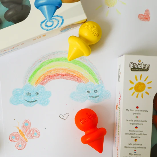 Ergonomické voskovky pro nejmenší 9 ks od Crea Lign