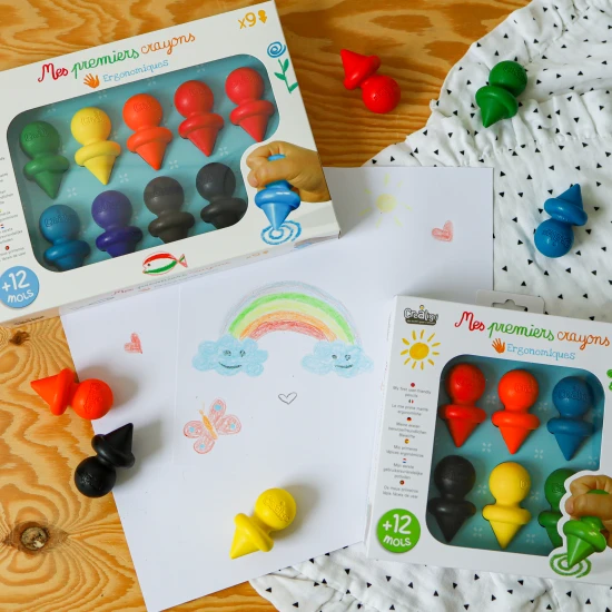 Ergonomické voskovky pro nejmenší 9 ks od Crea Lign