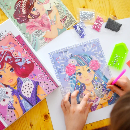 Kreativní sada pro děti Diamantové malování Víly Crea Lign