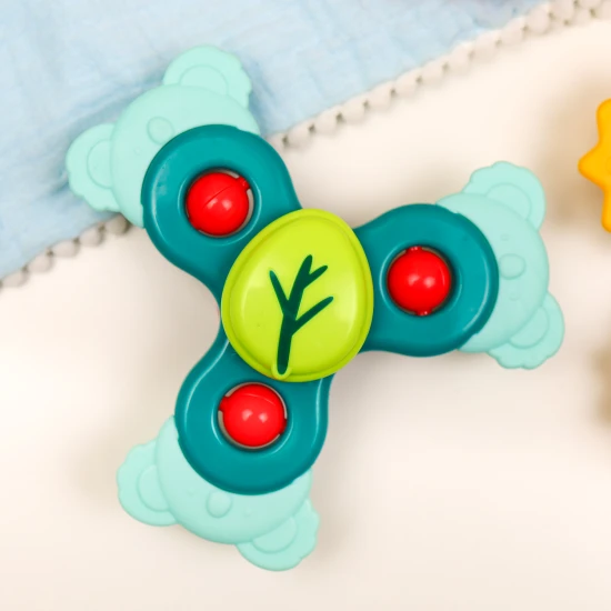 Baby spinnery mají měkké, pružné okraje a při otáčení vydávají zvuk, který dítě zaujme.