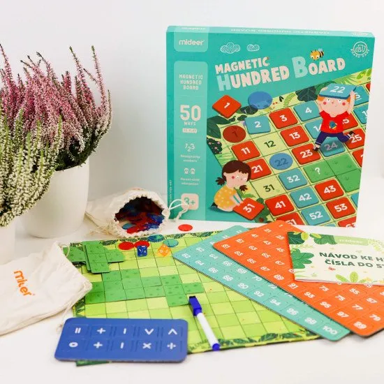 Mideer Magnetická tabule Čísla do 100 Magnetická tabule Čísla do 100