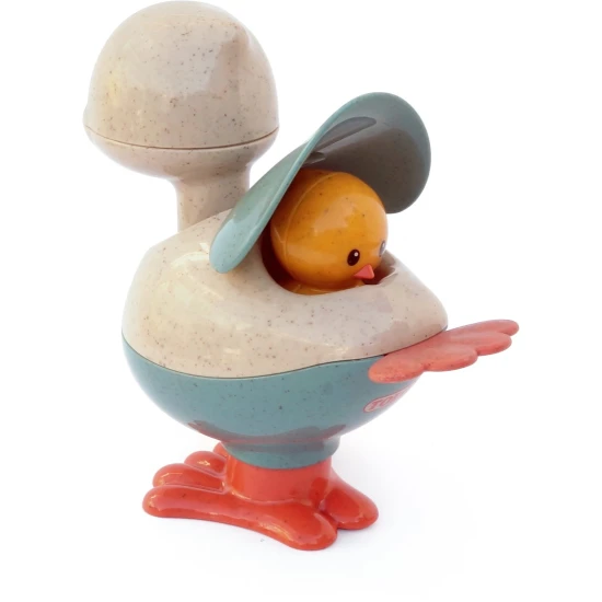 Interaktivní hra pro děti: Tolo BIO Vyskakovací kuřátko s pískajícíma nohama