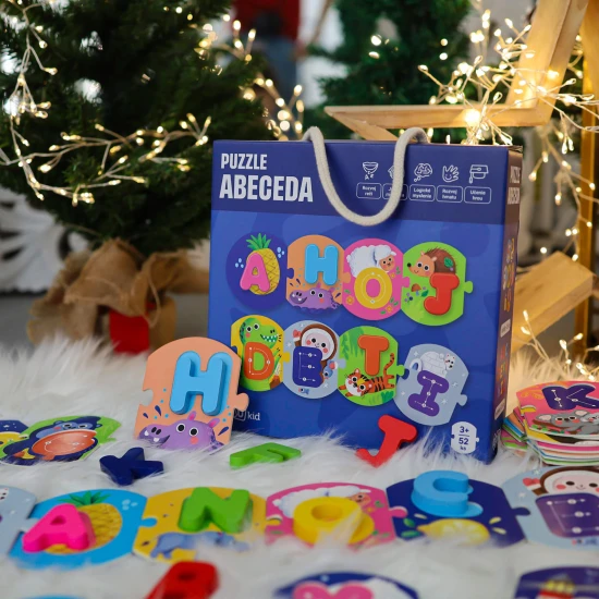 Vánoční sada: Abecední puzzle a Hádej, kdo jsem! Vánoční sada EDUkid – Abecední puzzle a Hádej, kdo jsem!