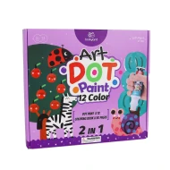 Barvy v tubě Smývatelné 12 ks s omalovánkami Barvy v tubě Smývatelné 12 ks s omalovánkami