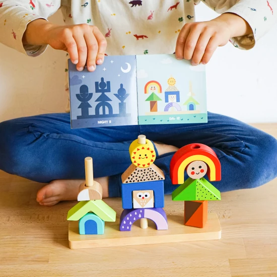 Nasazování stíny Logická hra pro děti Tooky Toy