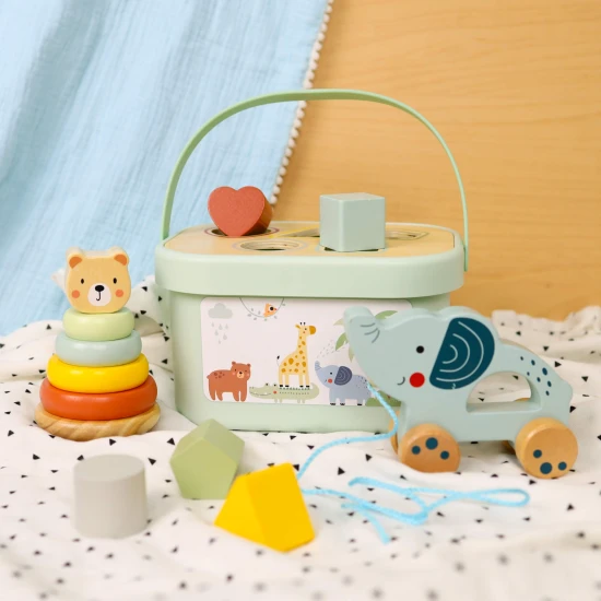 Sada dřevěných hraček pro děti 3 v 1