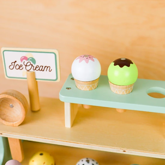 Tooky Toy Zmrzlinový stánek 19 ks Zmrzlinový stánek pro děti
