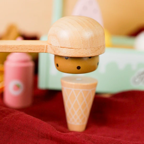 Tooky Toy Zmrzlinový stánek 19 ks Zmrzlinový stánek pro děti