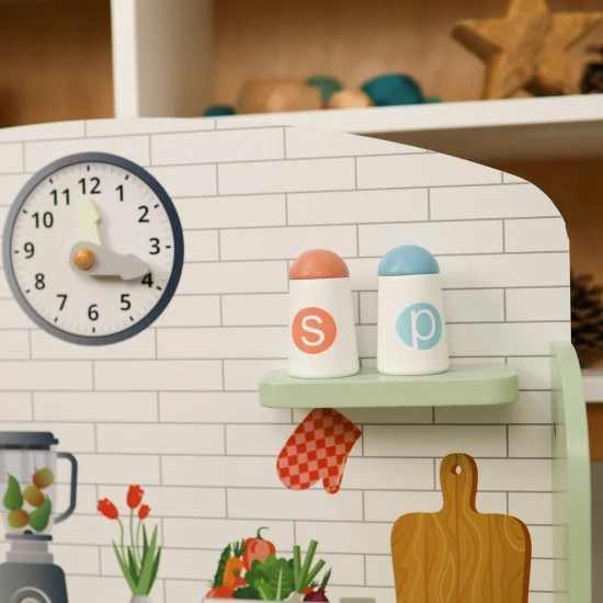 Dětská dřevěná kuchyňka Pastel