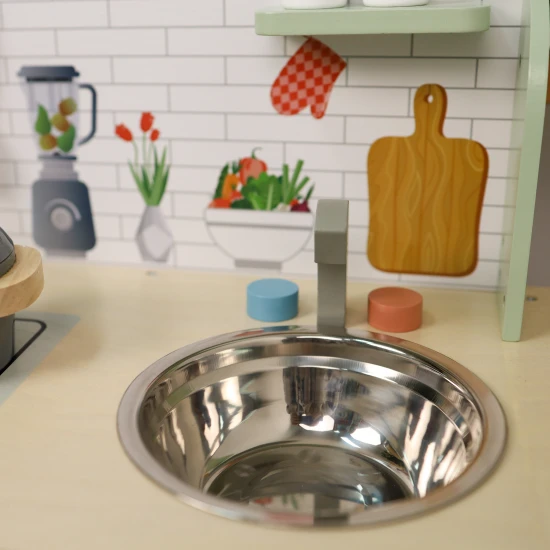 Dětská dřevěná kuchyňka Pastel