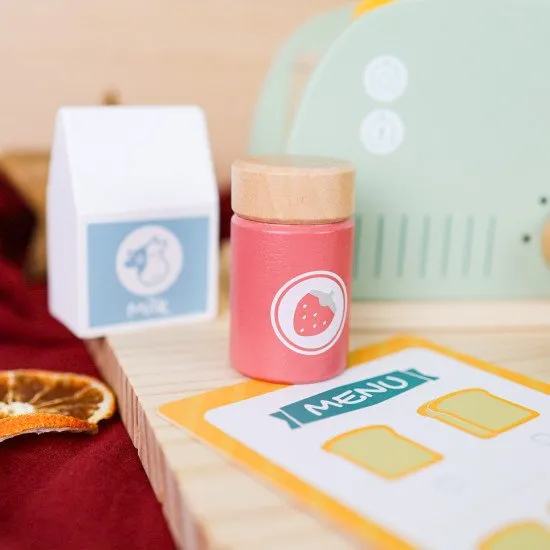 Dětský topinkovač ze dřeva Pastel