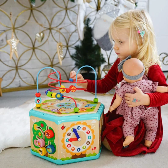 šestiúhelníková kostka s aktivitami 7v1 Tooky Toy