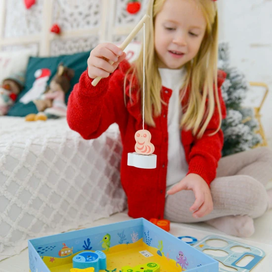 Chytání rybiček Moře společenská hra pro děti