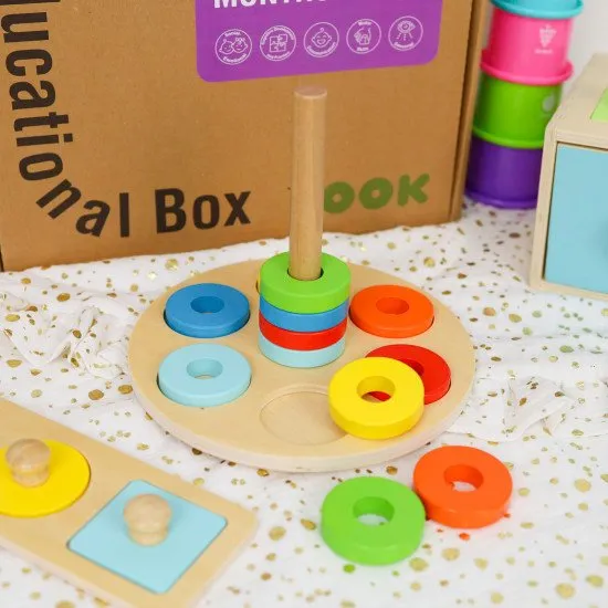 13 –18 měsíců Edukační box Midi Vzdělávací hračky od 1 roku Tooky Toy