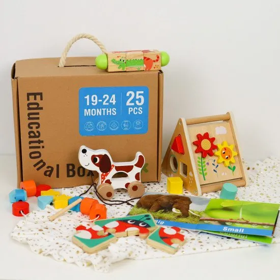 19–24 měsíců Edukační box Maxi Didaktické hračky do 2 let Tooky Toy