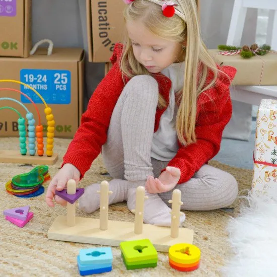 Tooky Toy 25–36 měsíců Edukační box 6 ks 25–36 měsíců Edukační box Didaktické hračky od 2 let Tooky Toy