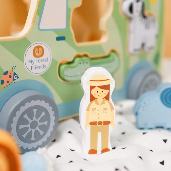 dřevěná vkládačka zvířátka