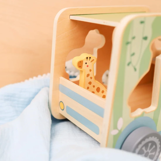 dřevěná vkládačka zvířátka