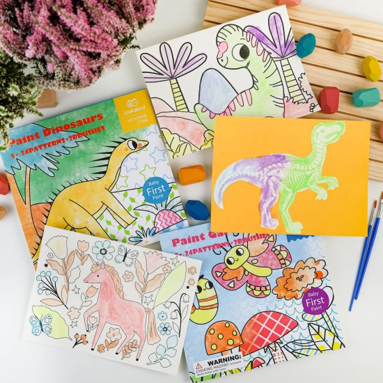 Malování vodou Akvarelové omalovánky Zahrada Tookyland