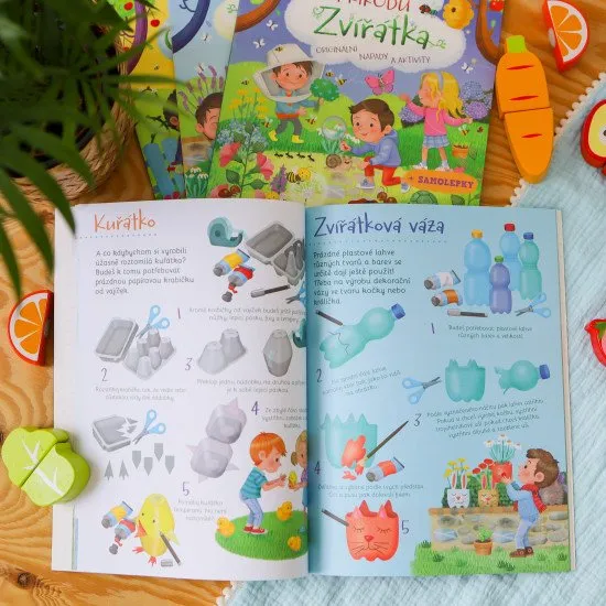 Kniha plná zajímavých aktivit a nápadů pro všechny milovníky přírody obsahuje 32 stran a více než 30 samolepek.