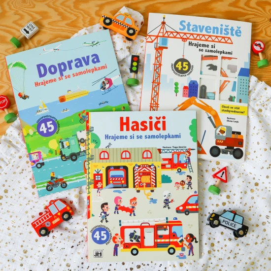 Titul obsahuje 10 barevných stran a 3 listy plné znovu použitelných samolepek.