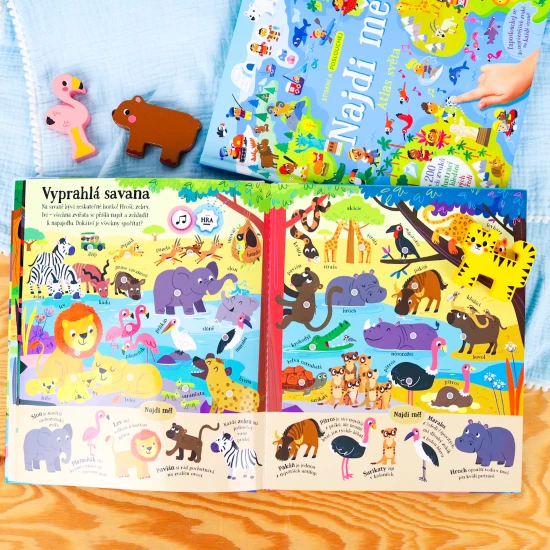 Objevujte více než 200 zvířat z celého světa v této interaktivní knížce!