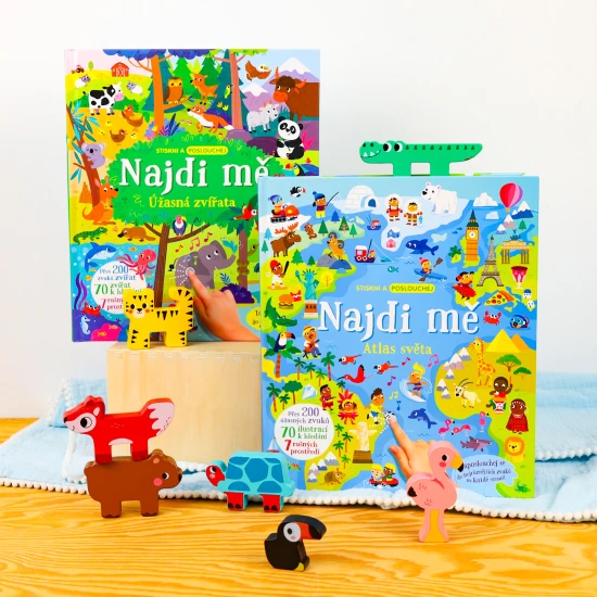 Objevujte více než 200 zvířat z celého světa v této interaktivní knížce!