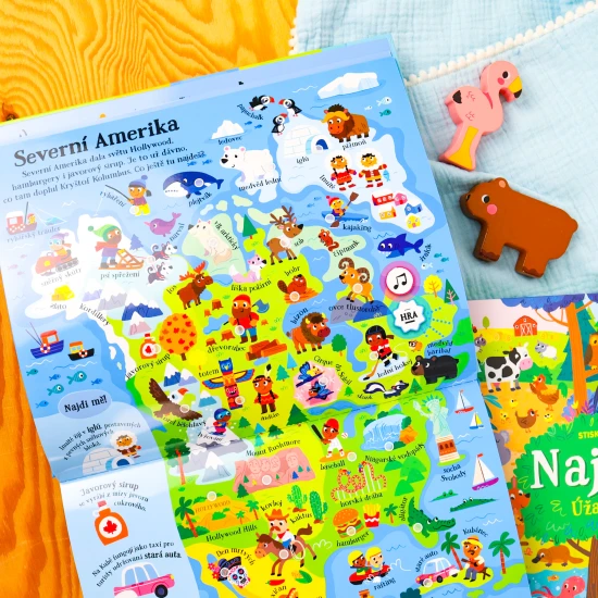 Objevujte více než 200 zvuků z celého světa v této interaktivní knížce! Obsahuje zvuky, namluvené názvy, zajímavé informace a hledání v režimu hry.