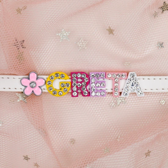 Přívěsek písmeno G na dětský náramek se jménem Nojomojo