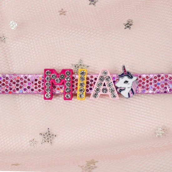 Nojomojo Písmeno M Přívěsek na náramek 1ks Přívěsek písmeno M na dětský náramek se jménem Nojomojo