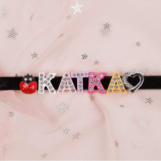 Červená beruška Přívěsek na dětský náramek se jménem Nojomojo