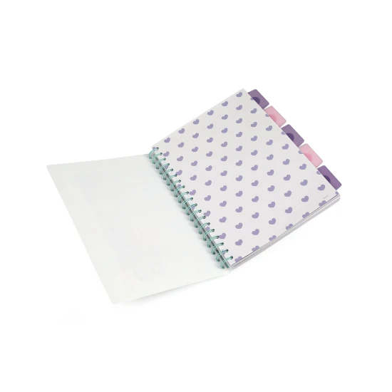 Poznámkový blok B5 Stitch Pastel s barevnými záložkami a veselým motivem Disney postavičky Stitch