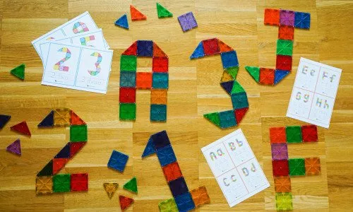 Předlohy pro stavění z Magna-Tiles