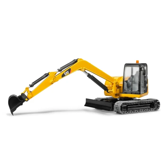 Bruder Bruder pásový bagr CAT Model Cat® Mini rýpadla s pásovým podvozkem a otočnou kabinou pro práci v náročném terénu.