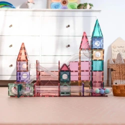 Magnetická stavebnice Pastel Ball Run Pack 106 dílů