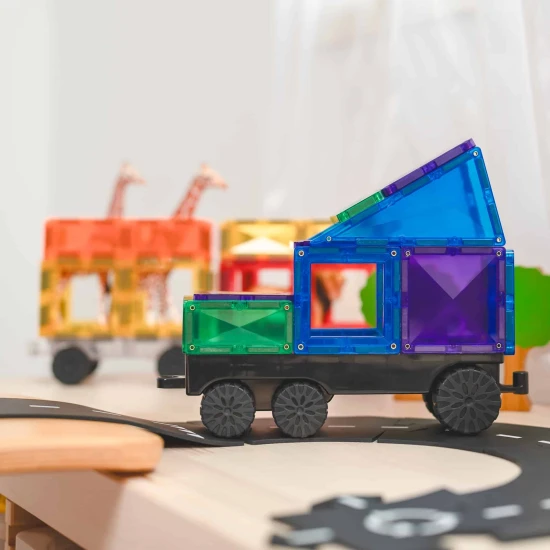 Magnetická stavebnice Rainbow Transport 50 dílů