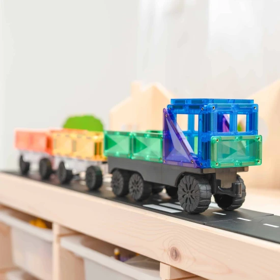 Magnetická stavebnice Rainbow Transport 50 dílů