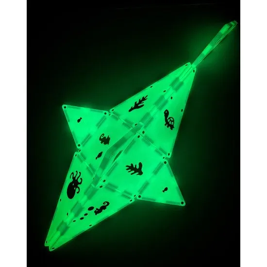 Originální magnetická stavebnice, která svítí ve tmě.