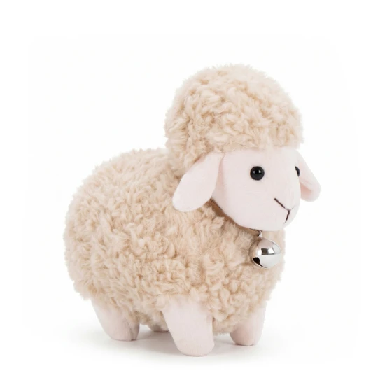 Ovečka Dolly se zvonečkem 13 cm Beige