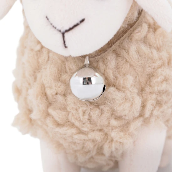 Ovečka Dolly se zvonečkem 13 cm Beige