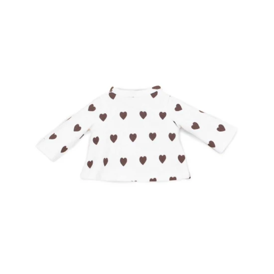 Set oblečení pro pejska Lucky Doggy – Cozy Casual, vínové šatičky a srdíčkové tričko