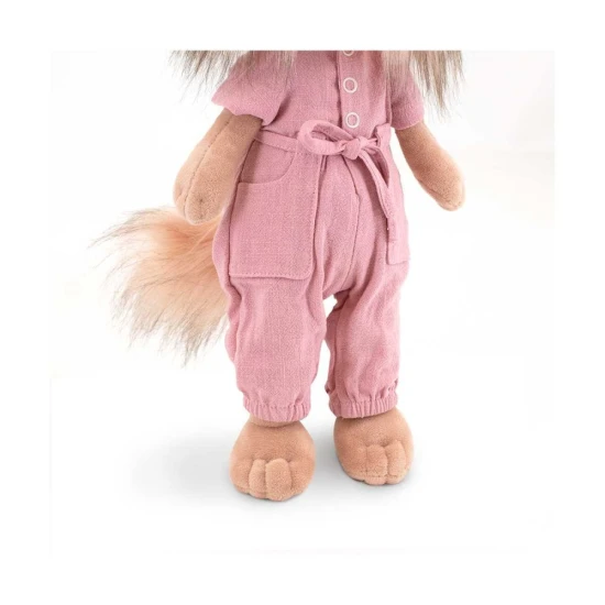 Plysovy pejsek Lucky Doggy Yoyo yorksirka v ruzovych satech – 38 cm