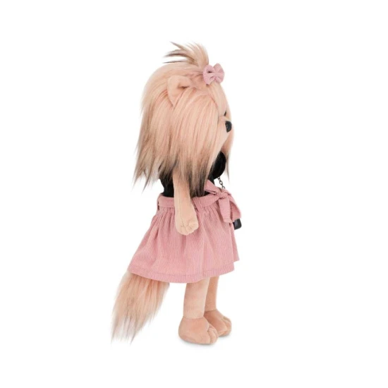 Plyšový pejsek yorkšírka Lucky Doggy Yoyo Perfect Look v černém topu a růžové sukni