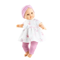 Panenka Miminko Ana v pruhovaných kalhotách 36 cm