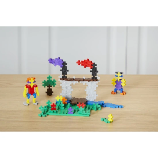 Plus-Plus Basic Box – 600 dílků v základních barvách v plastovém boxu s návodem