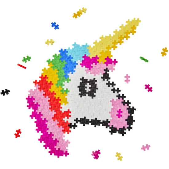 Kreativní sada Plus-Plus – Skládej podle čísel Jednorožec – 250 dílků, mozaika jednorožce